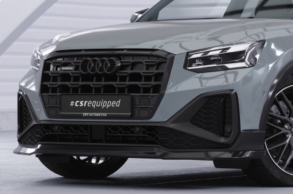 Spoiler pod přední nárazník CSR CUP pro Audi Q2 (Typ GA) S-Line 2020- carbon look lesklý