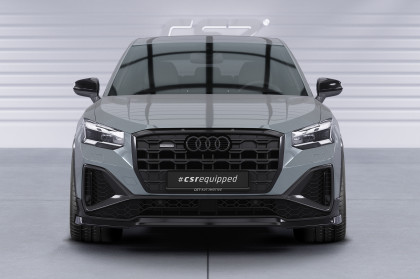 Spoiler pod přední nárazník CSR CUP pro Audi Q2 (Typ GA) S-Line 2020- carbon look lesklý
