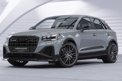 Spoiler pod přední nárazník CSR CUP pro Audi Q2 (Typ GA) S-Line 2020- černá struktura