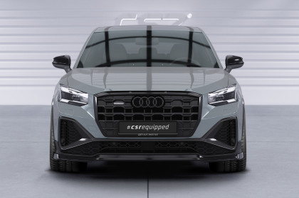Spoiler pod přední nárazník CSR CUP pro Audi Q2 (Typ GA) S-Line 2020- černá struktura