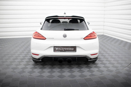 Zadní difuzor V.2 Volkswagen Scirocco Mk3 Facelift (R32 Exhaust) černý lesklý plast