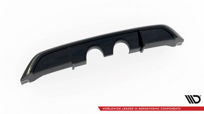 Zadní difuzor V.2 Volkswagen Scirocco Mk3 Facelift (R32 Exhaust) černý lesklý plast