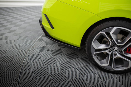 Splittery zadní boční V.4 Škoda Octavia RS Mk4 černý lesklý plast