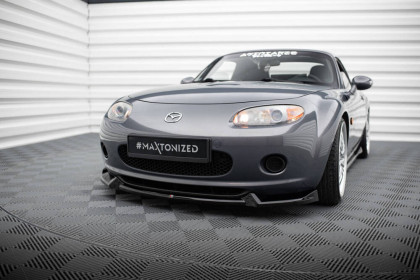 Spojler pod nárazník lipa V.2 Mazda MX5 NC (Mk3) černý lesklý plast