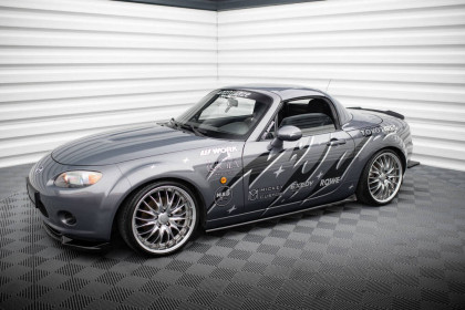 Prahové lišty Mazda MX5 NC (Mk3) černý lesklý plast