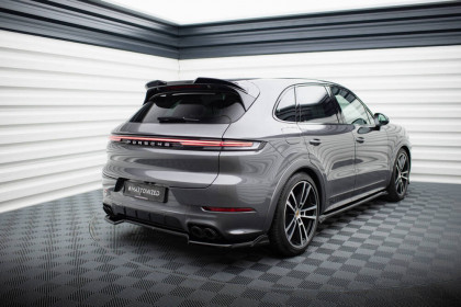 Spoiler zadního nárazniku Porsche Cayenne Mk3 Facelift černý lesklý plast