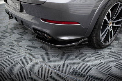Spoiler zadního nárazniku Porsche Cayenne Mk3 Facelift černý lesklý plast