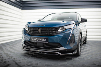 Spojler pod nárazník lipa Peugeot 3008 GT-Line Mk2 Facelift černý lesklý plast