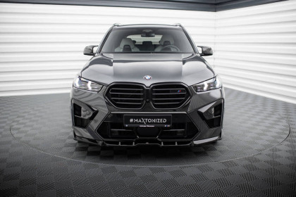 Spojler pod nárazník lipa V.1 BMW X5 M F95 Facelift černý lesklý plast