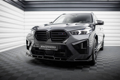 Spojler pod nárazník lipa V.2 BMW X5 M F95 Facelift černý lesklý plast