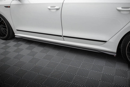 Prahové lišty Volkswagen Passat GT B7 černý lesklý plast