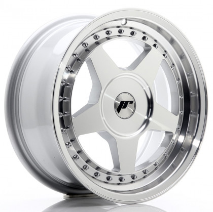 JR Wheels JR6 17x8 ET20-35 BLANK Silver Machined Face