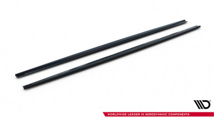 Prahové lišty V.2 Ford Focus ST / ST-Line Mk4 černý lesklý plast
