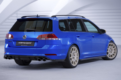 Spoiler pod zadní nárazník, difuzor VW Golf 7 Variant R - Černá struktura