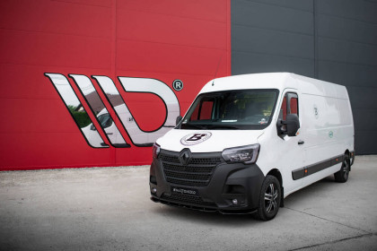 Spojler pod nárazník lipa Renault Master Mk3 Facelift černý lesklý plast