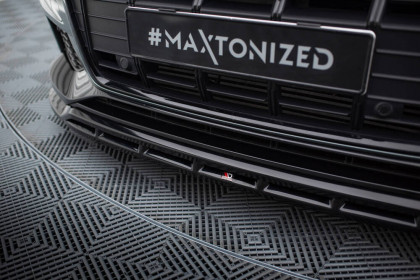 Spojler pod nárazník lipa Audi A6 Allroad C8 černý lesklý plast