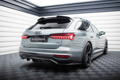 Spoiler zadního nárazniku Audi A6 Allroad C8 černý lesklý plast