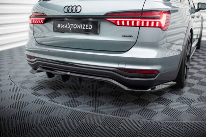 Spoiler zadního nárazniku Audi A6 Allroad C8 černý lesklý plast