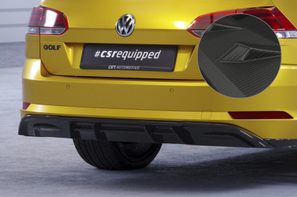 Spoiler pod zadní nárazník, difuzor VW Golf 7 Variant Basic - Carbon look matný