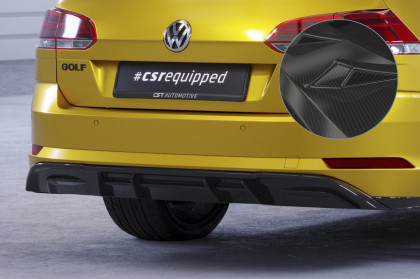 Spoiler pod zadní nárazník, difuzor VW Golf 7 Variant Basic - Carbon look lesklý