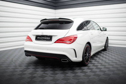 Prodloužení spoileru Mercedes-Benz CLA Shooting Brake 45 AMG / AMG-Line C117 černý lesklý plast