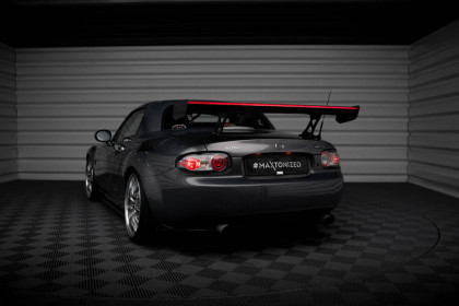 Zadní spoiler křídlo + led Mazda MX5 Hardtop NC(MK3) carbon