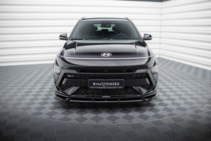 Spojler pod nárazník lipa Hyundai Kona N-Line Mk2 černý lesklý plast