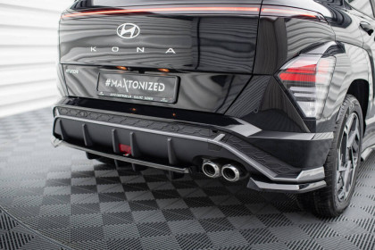 Spoiler zadního nárazniku Hyundai Kona N-Line Mk2 černý lesklý plast