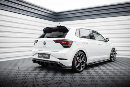 Zadní difuzor Volkswagen Polo GTI Mk6 Facelift černý lesklý plast