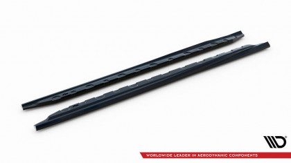Prahové lišty Opel Cascada černý lesklý plast