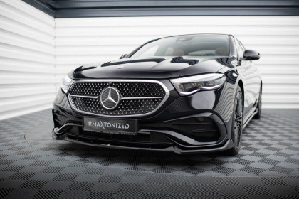 Spojler pod nárazník lipa V.2 Mercedes-Benz E AMG-Line W214 černý lesklý plast