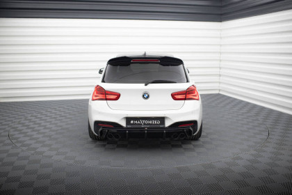 Zadní difuzor BMW 1 M-Pack / M140i F20 Facelift černý lesklý plast - double