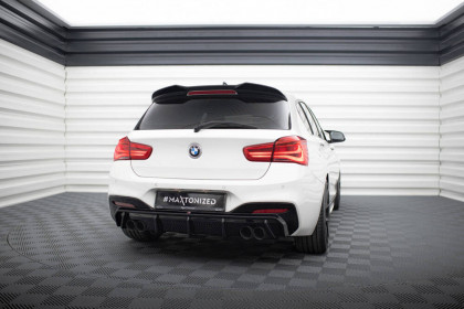 Zadní difuzor BMW 1 M-Pack / M140i F20 Facelift černý lesklý plast - double