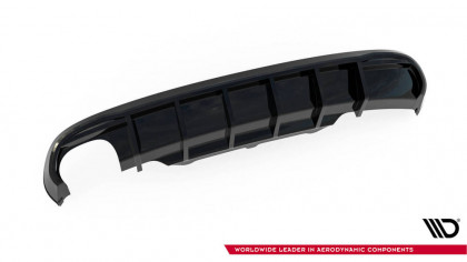 Zadní difuzor Audi A5 Coupe / Cabrio S-Line 8T černý lesklý plast - double