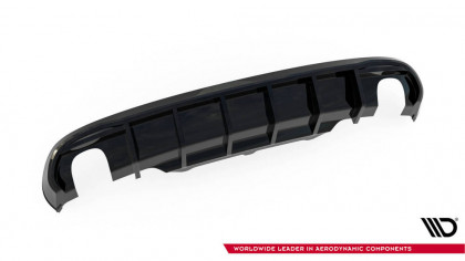 Zadní difuzor Audi A5 Coupe / Cabrio S-Line 8T černý lesklý plast - duplex