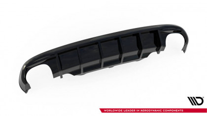 Zadní difuzor Audi S5 Coupe / Cabrio S-Line 8T  černý lesklý plast - double duplex