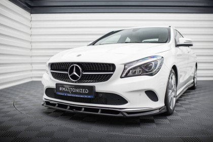 Spojler pod nárazník lipa Mercedes-Benz CLA C117 Facelift černý lesklý plast