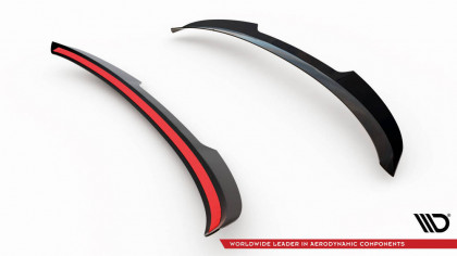 Prodloužení spoileru V.2 Seat Leon Cupra Sportstourer Mk3 Facelift černý lesklý plast