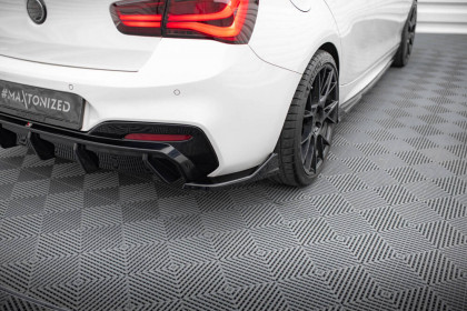 Splittery zadní boční BMW 1 M-Pack / M140i F20 Facelift černý lesklý plast