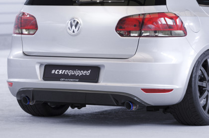 Spoiler pod zadní nárazní, difuzor CSR pro VW Golf 6 - černá struktura