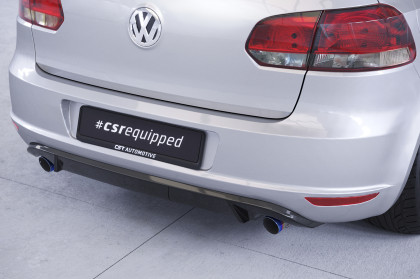 Spoiler pod zadní nárazní, difuzor CSR pro VW Golf 6 - černá struktura