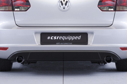 Spoiler pod zadní nárazní, difuzor CSR pro VW Golf 6 - černá struktura