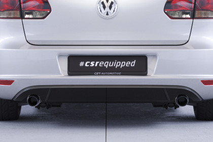 Spoiler pod zadní nárazní, difuzor CSR pro VW Golf 6 - černý lesklý