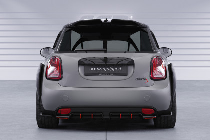 Spoilery pod zadní nárazník - boční splittery - CSR -  Mini F56 Cooper SE 2021- Carbon look lesklý