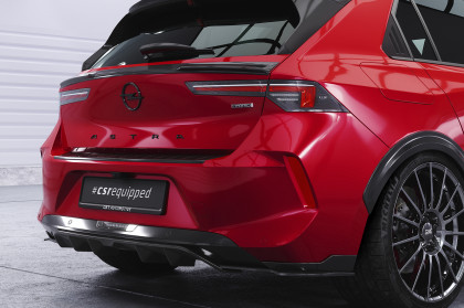 Spoiler pod zadní nárazník, difuzor CSR pro Opel Astra L hatchback - carbon look lesklý