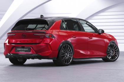 Spoiler pod zadní nárazník, difuzor CSR pro Opel Astra L hatchback - černé lesklé