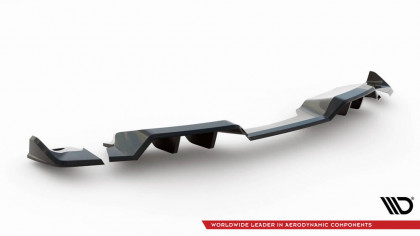 Spoiler zadního nárazniku + zadní splittery Chevrolet Corvette C7 černý lesklý plast