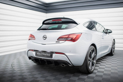 Zadní difuzor Opel Astra GTC OPC-Line J černý lesklý plast - duplex