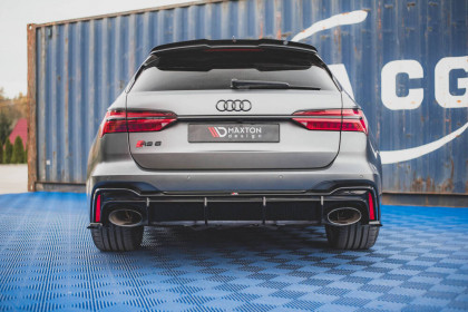 Zadní difuzor Audi RS6 C8 / RS7 C8 černý lesklý plast - duplex