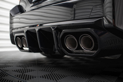 Zadní difuzor V.2 BMW M2 G87 černý lesklý plast - duplex